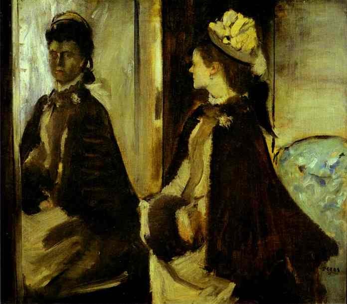 Madame Jeantaud in the mirror by Edgar Degas