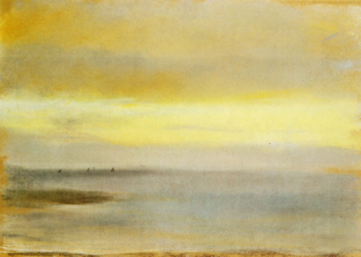 Marina, Sunset by Edgar Degas
