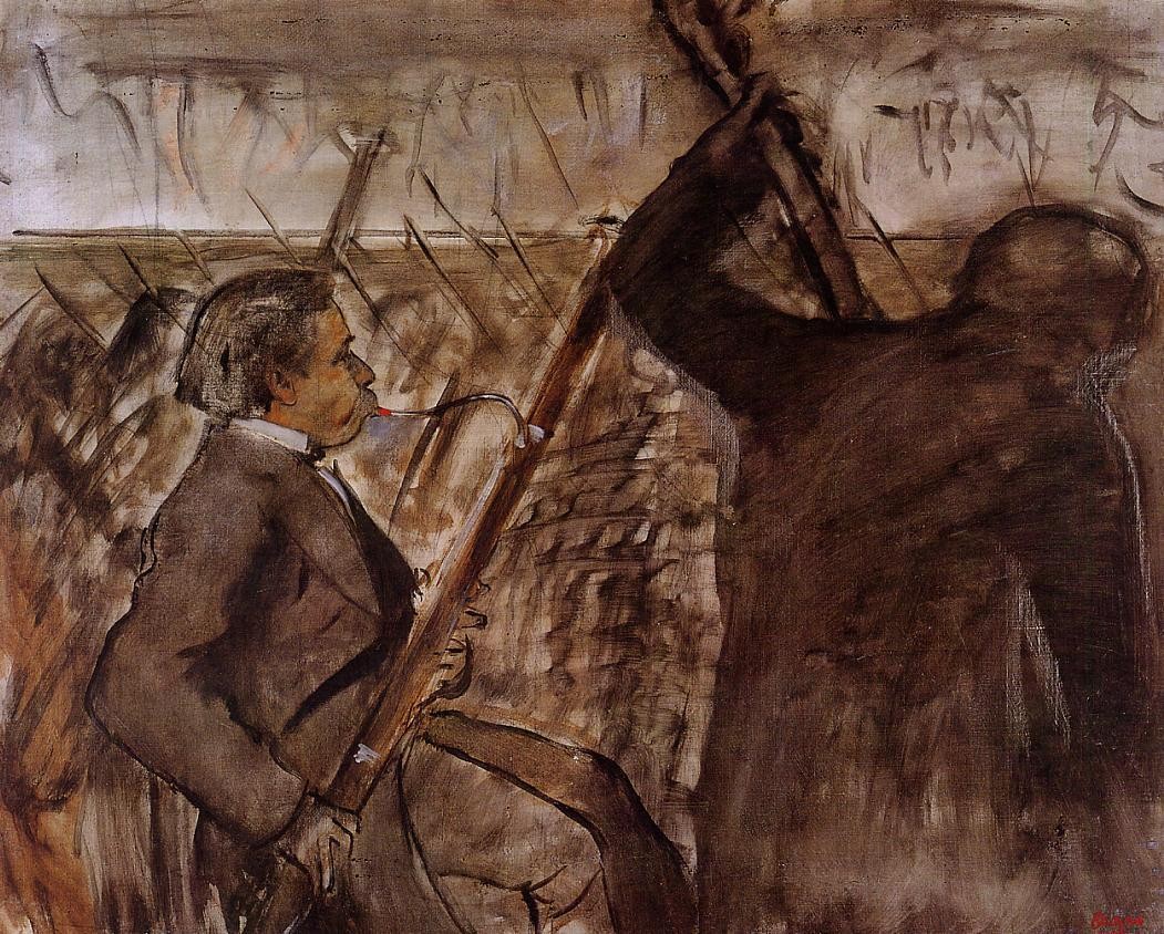Musicians in the Orchestra by Edgar Degas