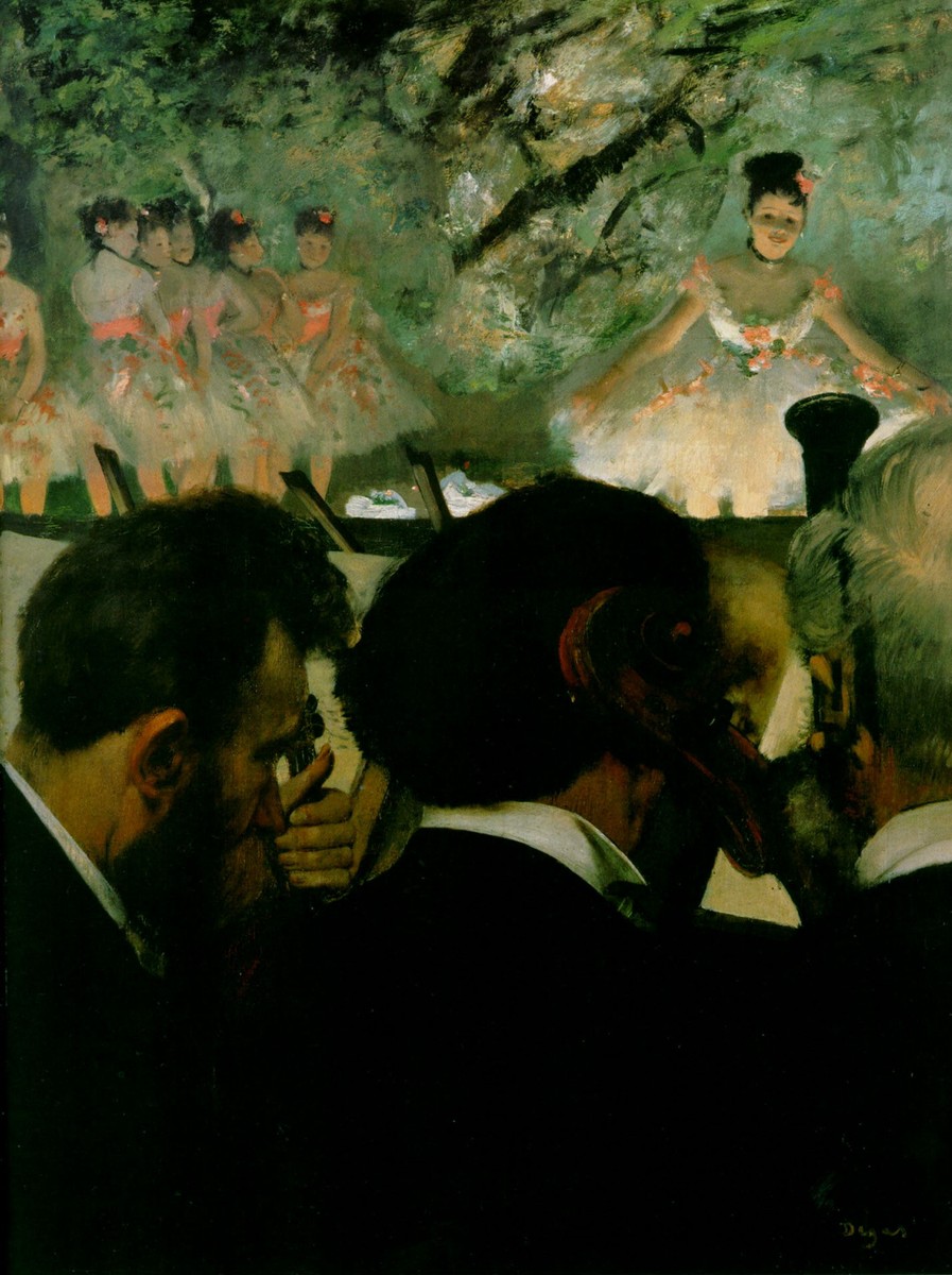 Musicians in the Orchestra by Edgar Degas