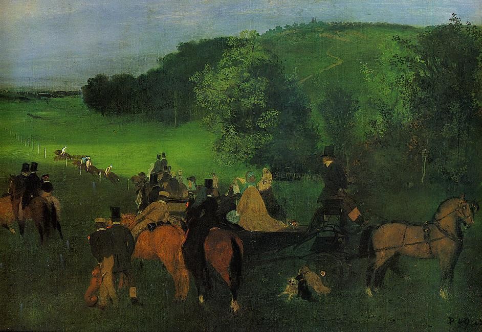 On the Racecourse by Edgar Degas