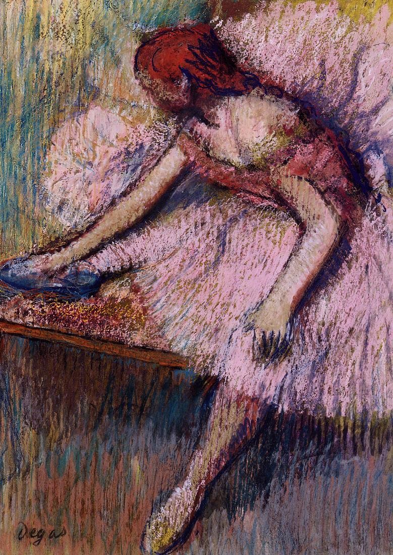 Pink Dancer by Edgar Degas