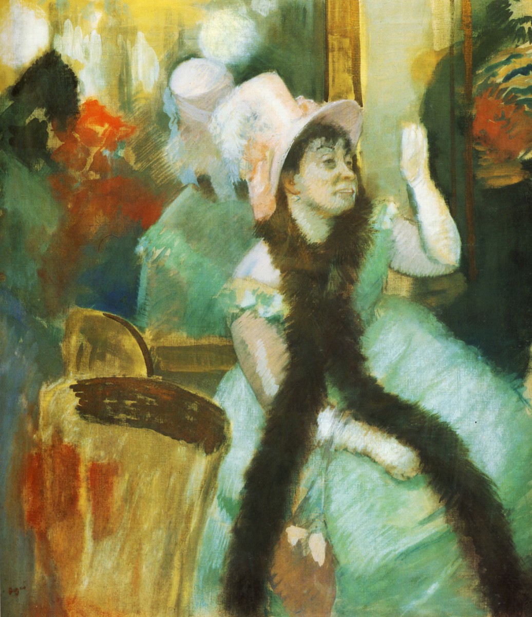 Portrait after a Costume Ball (Portrait of Madame Dietz Monnin) by Edgar Degas