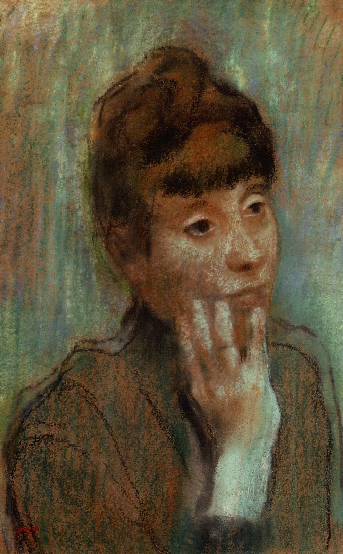 Portrait of a Woman Wearing a Green Blouse by Edgar Degas