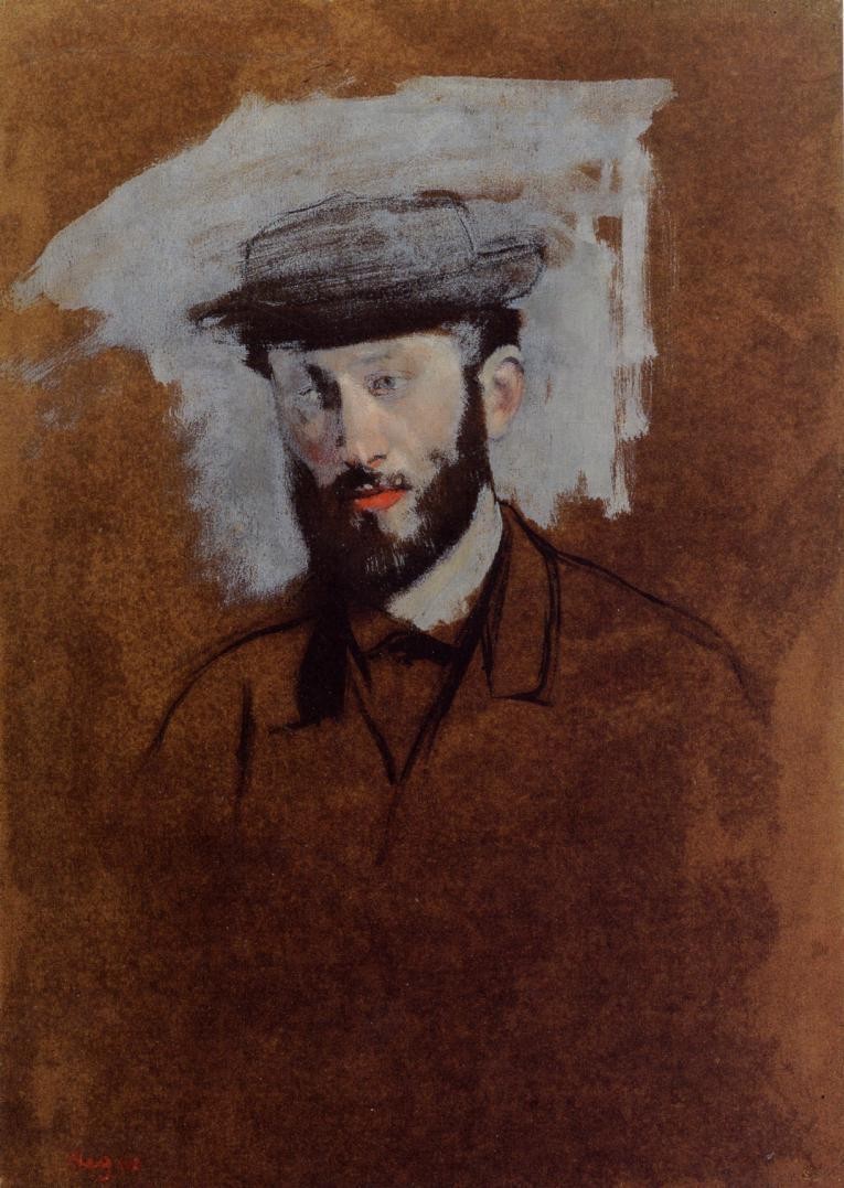 Portrait of Eugene Manet (study) by Edgar Degas