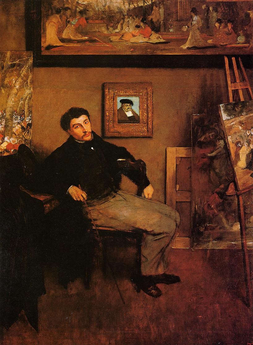 Portrait of James Tissot by Edgar Degas