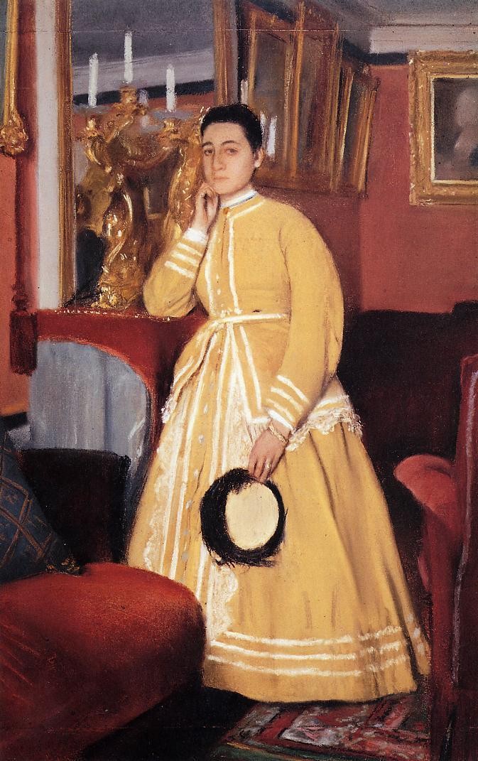 Portrait of Madame Edmondo Morbilli, born Therese De Gas by Edgar Degas