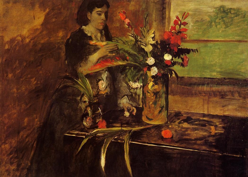 Portrait of Mme. Rene De Gas, born Estelle Musson by Edgar Degas