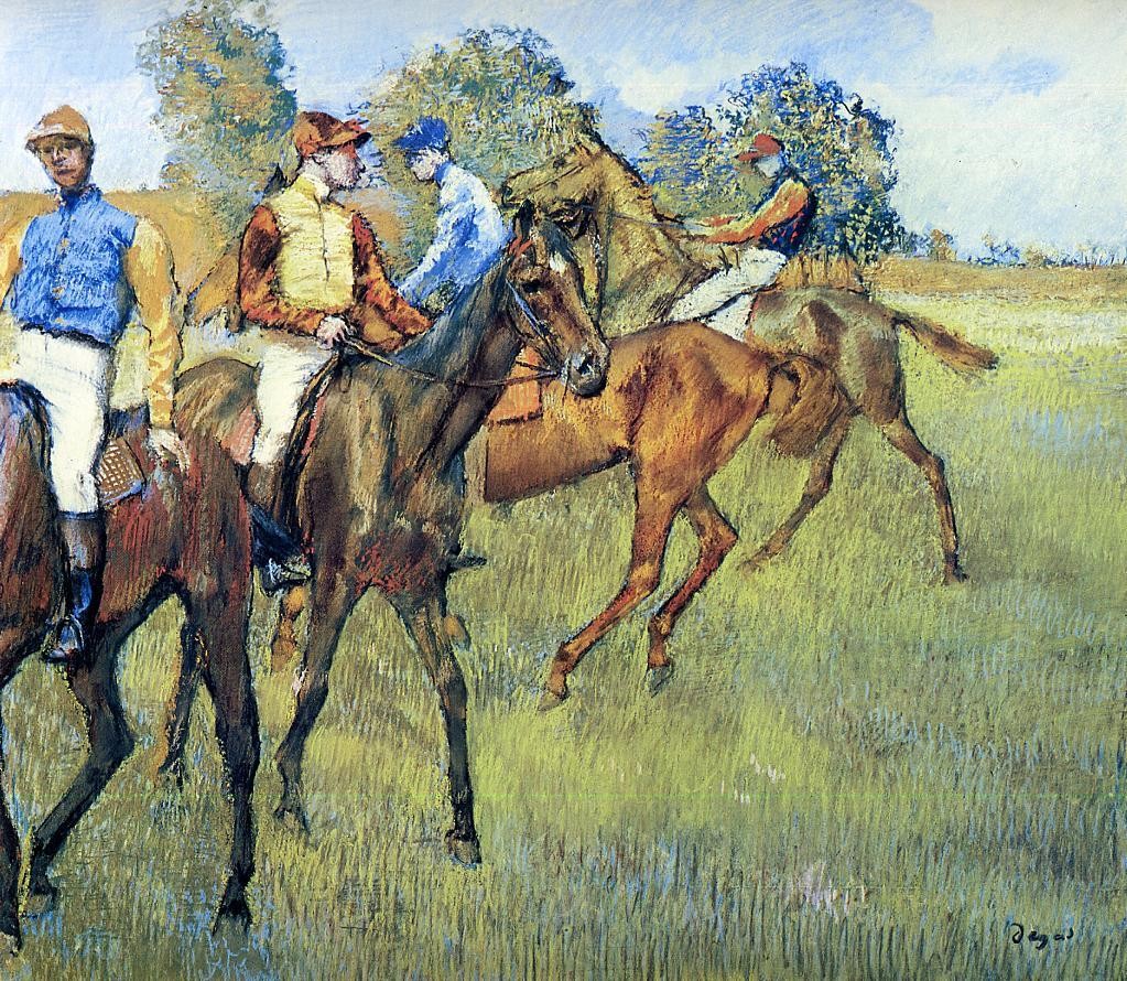 Race Horses by Edgar Degas