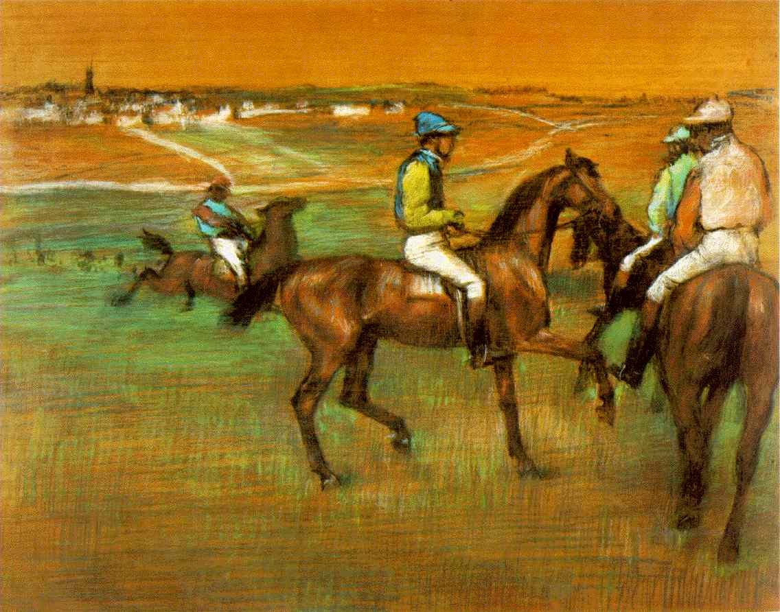 Race horses by Edgar Degas