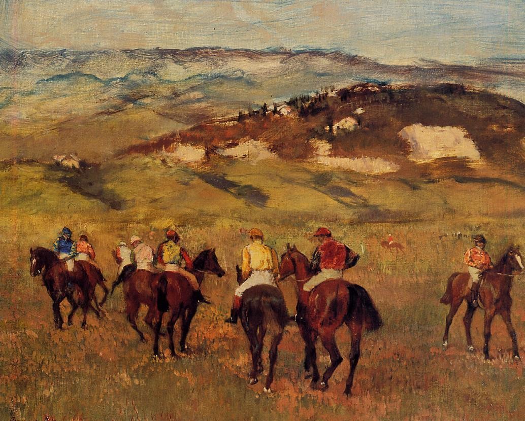 Racehorses by Edgar Degas