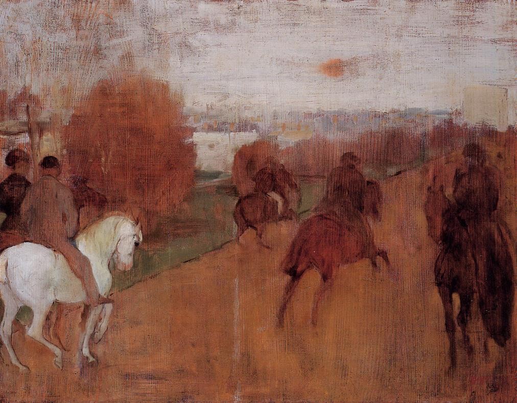 Riders on a Road by Edgar Degas