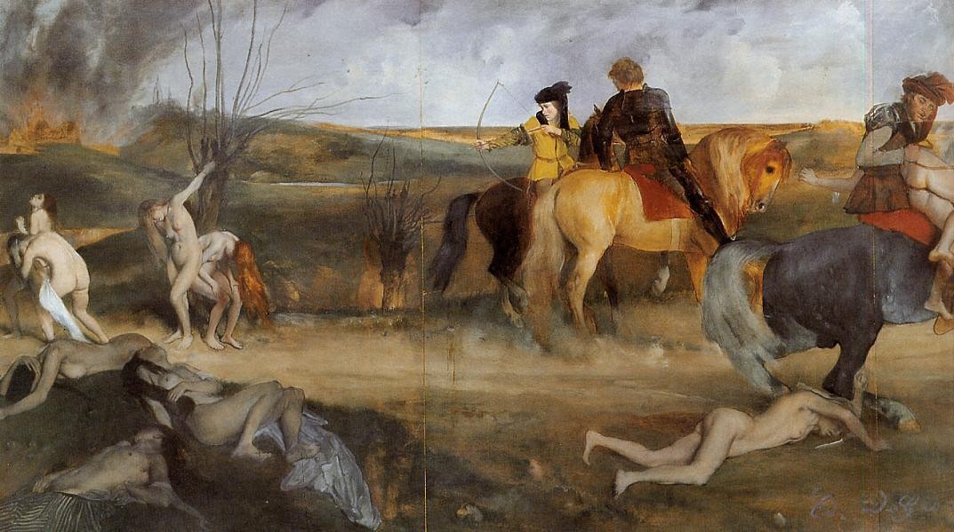 Scene of War in the Middle Ages by Edgar Degas