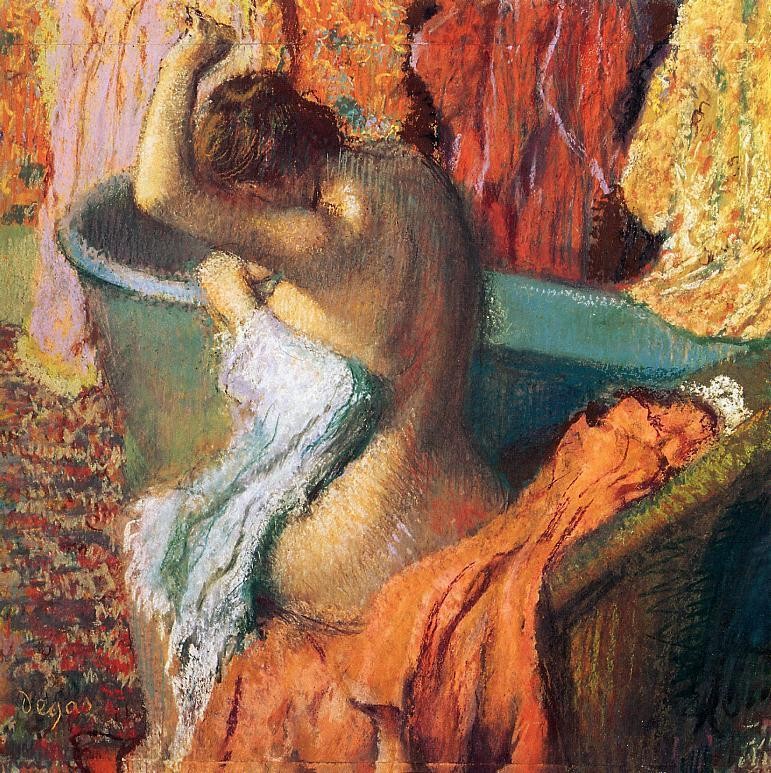 Seated Bather by Edgar Degas