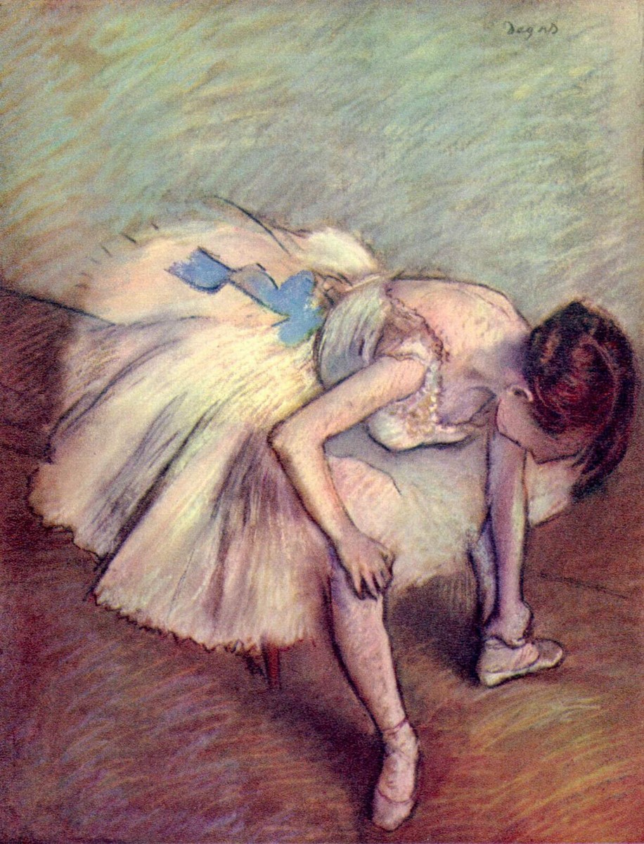 Seated Dancer by Edgar Degas