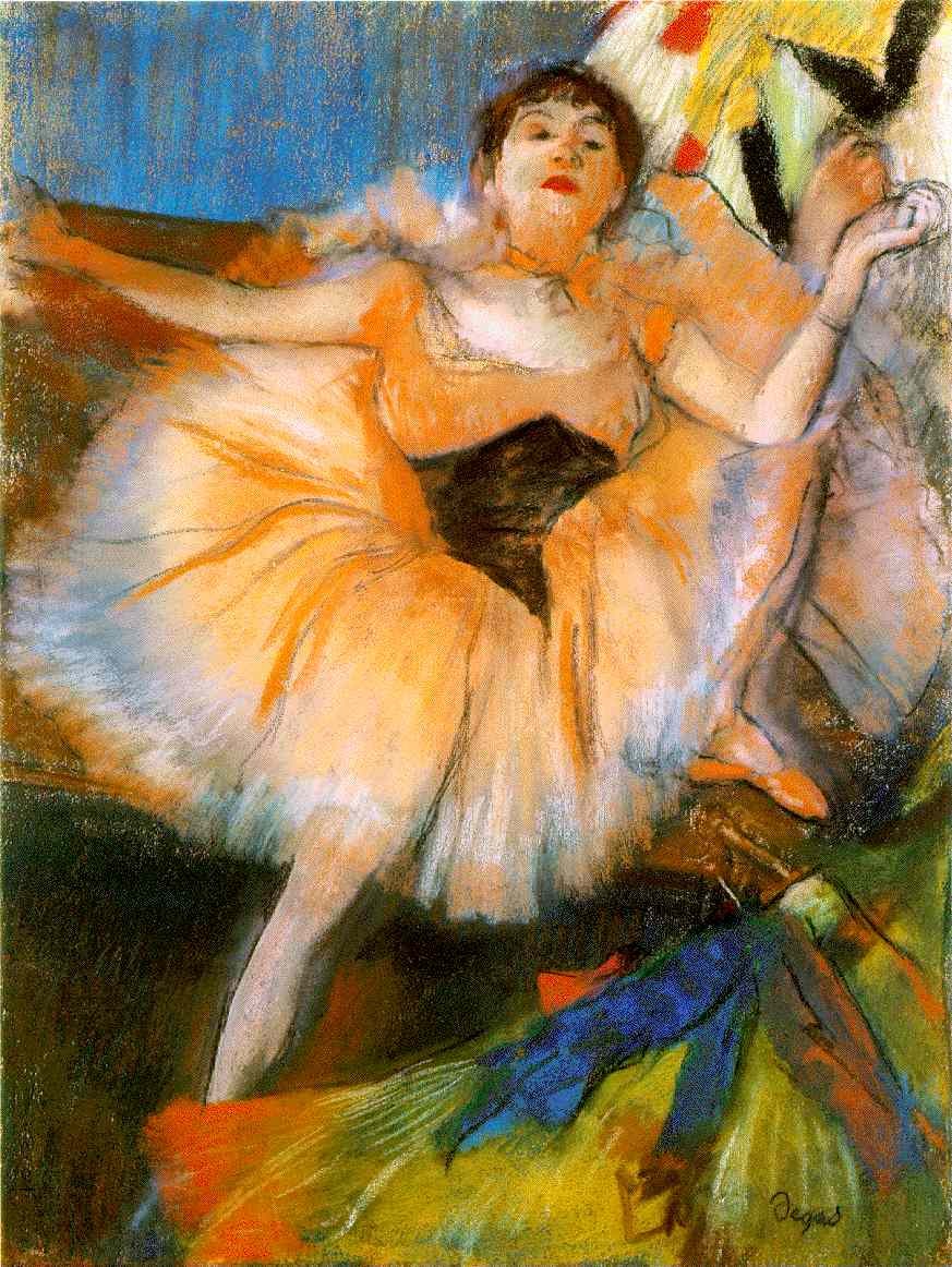 Seated Dancer by Edgar Degas