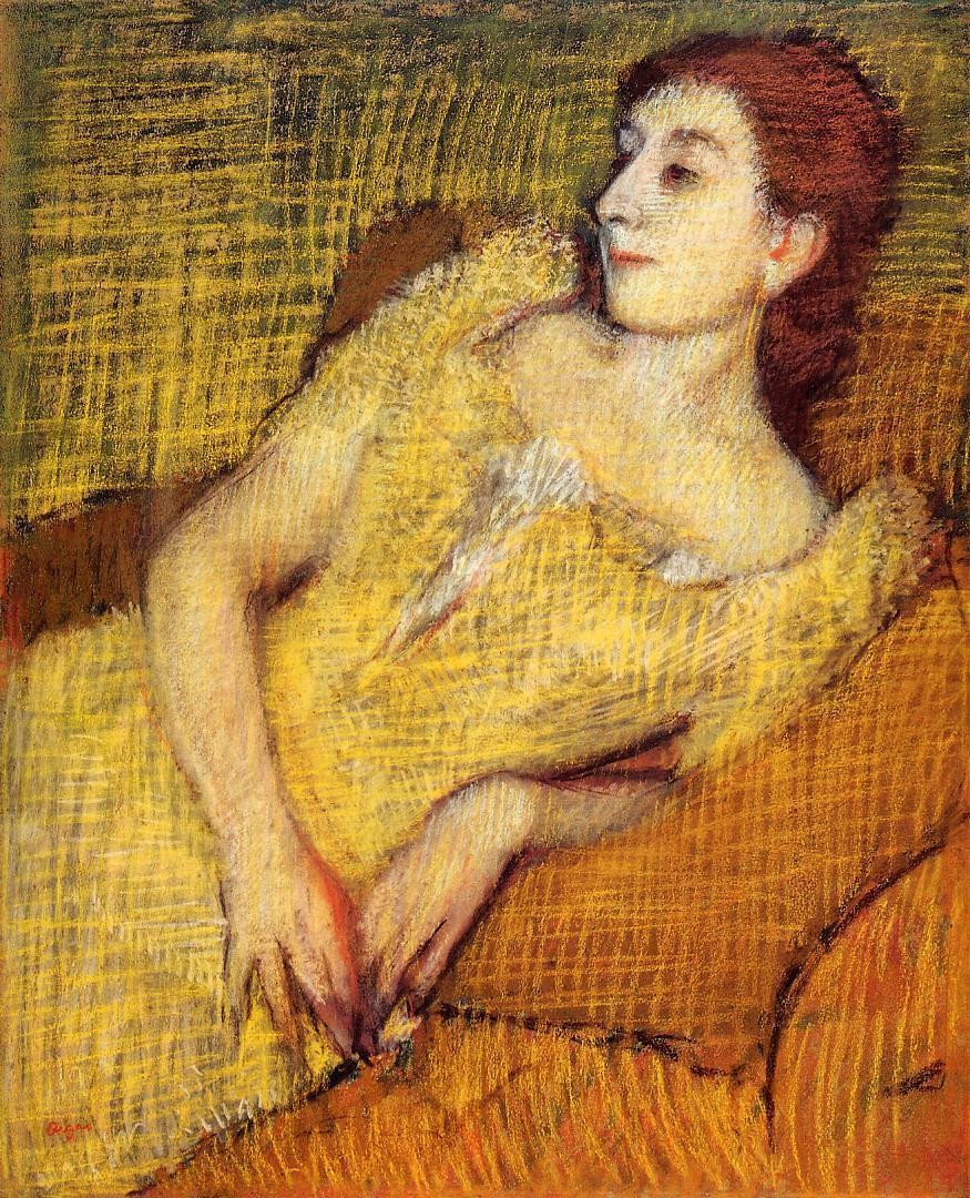 Seated Woman by Edgar Degas
