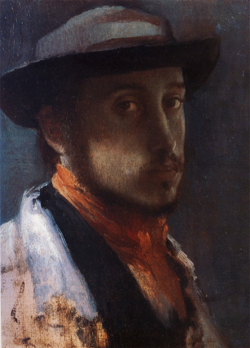 Self Portrait in a Soft Hat by Edgar Degas