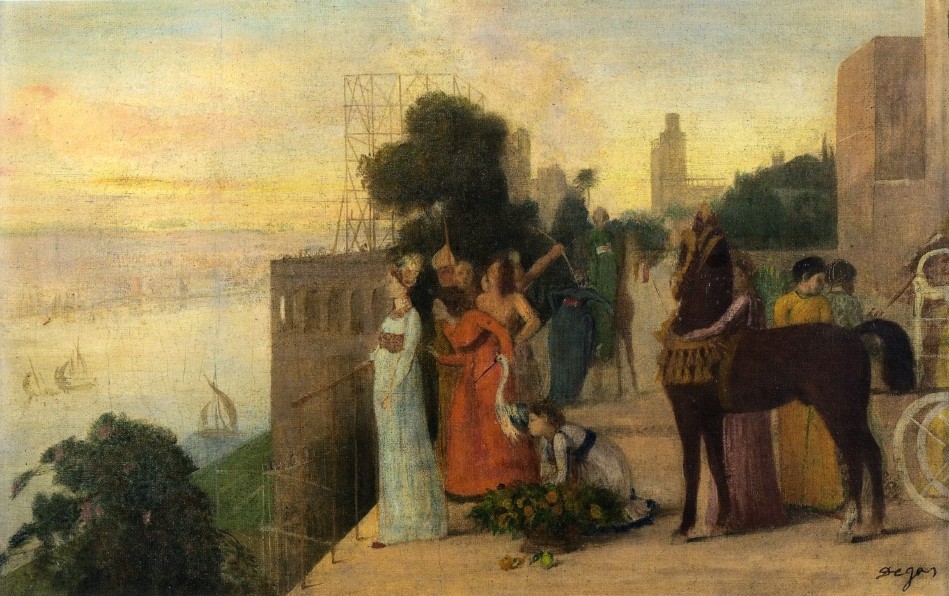 Semiramis Building a City by Edgar Degas