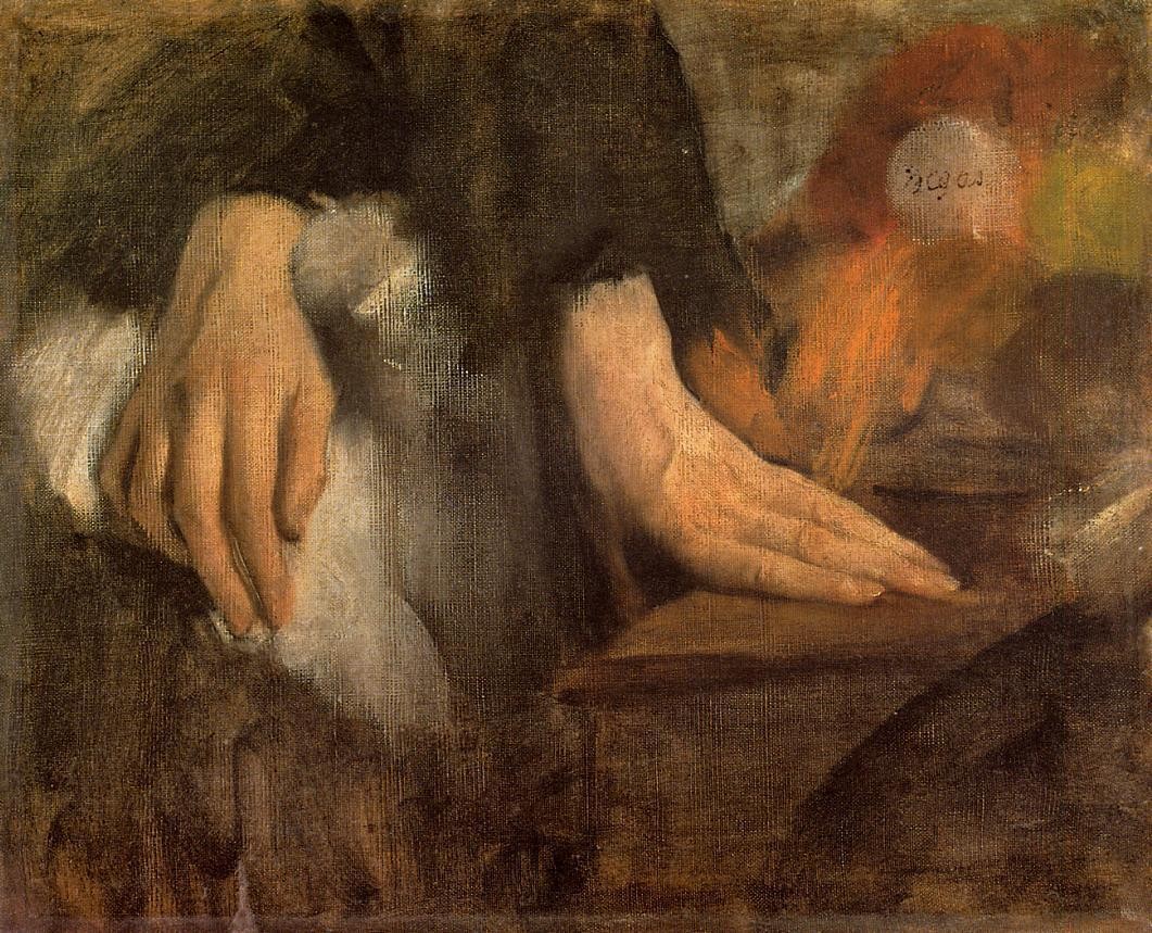 Study of Hands by Edgar Degas
