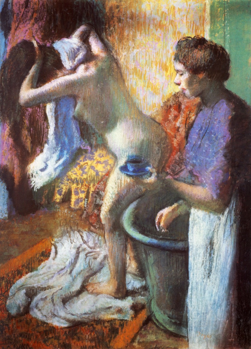 The Cup of Tea (Breakfast after Bathing) by Edgar Degas