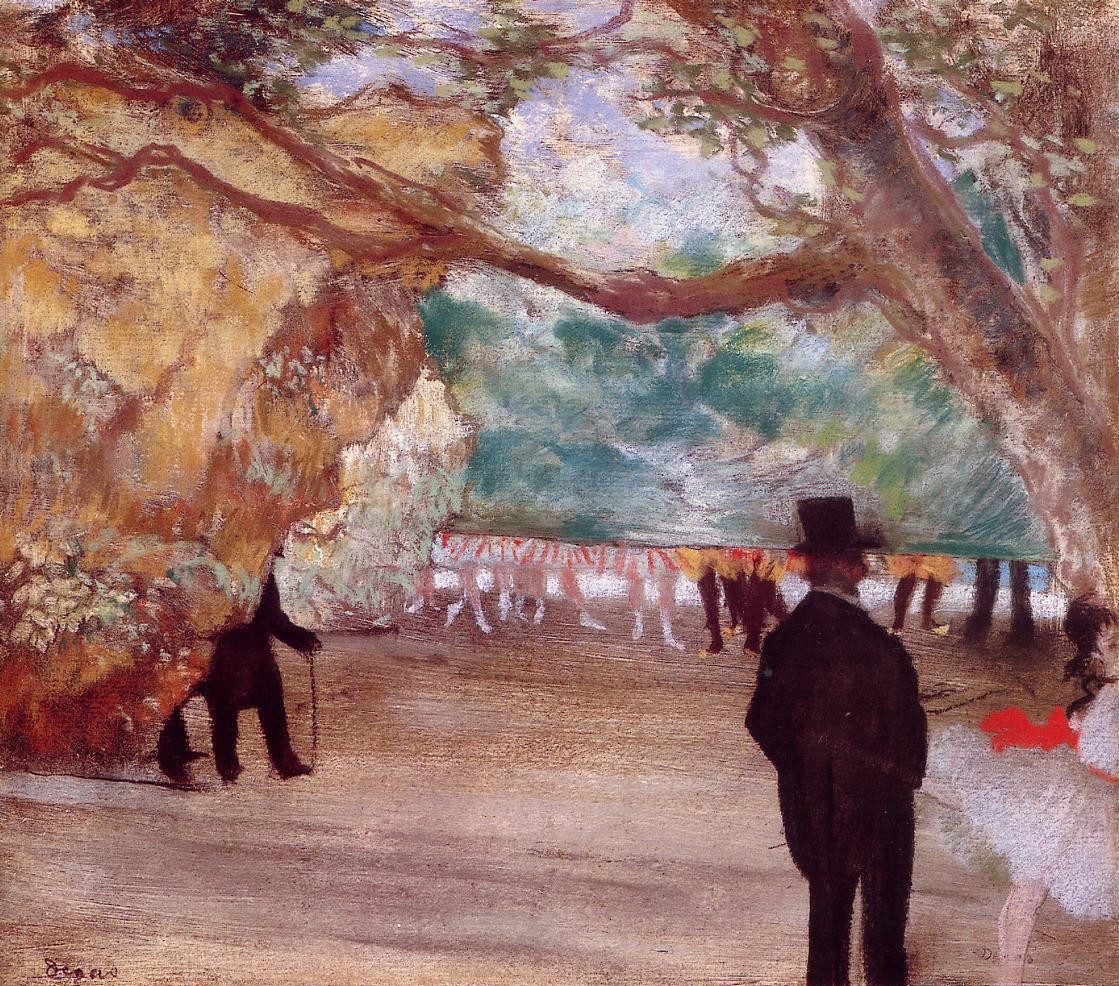 The Curtain by Edgar Degas