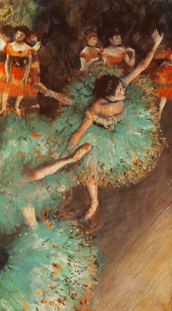 The Green Dancer by Edgar Degas