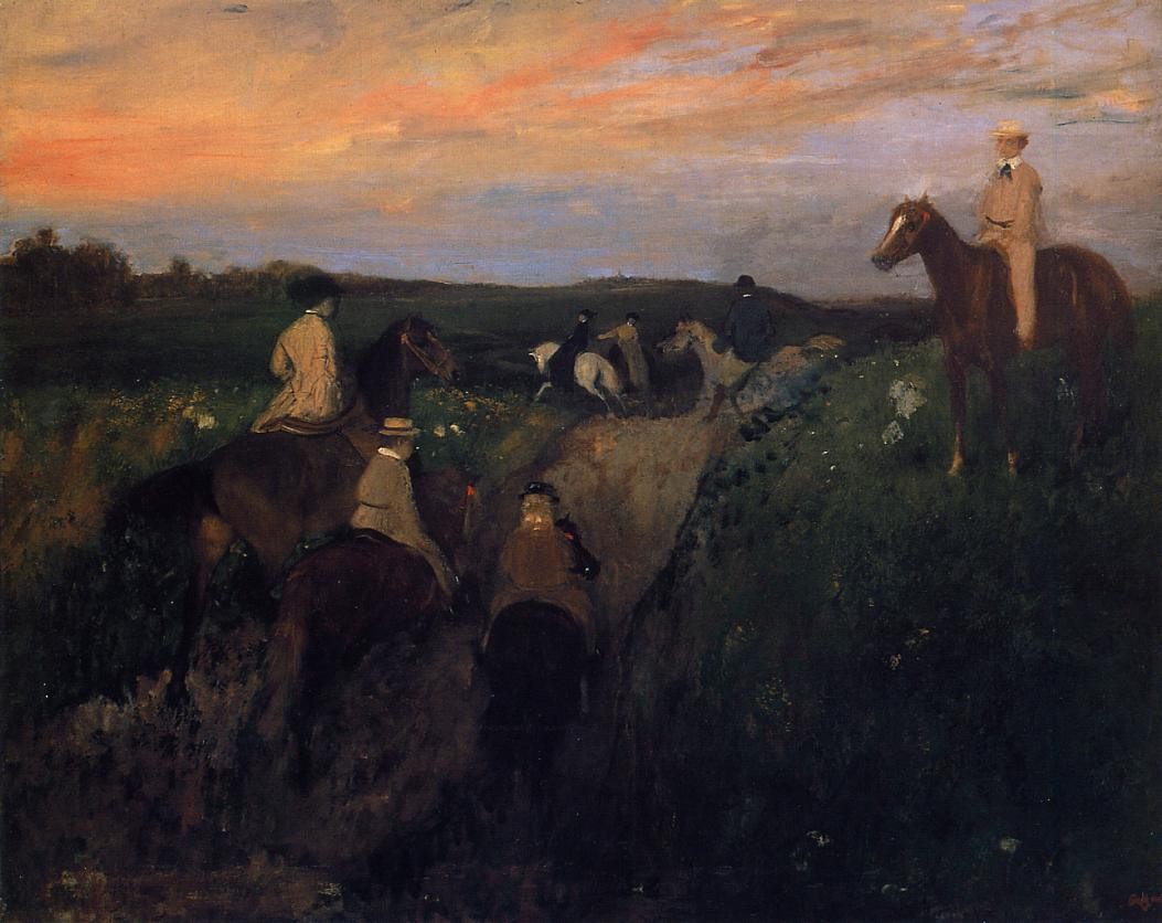 The Promenade on Houseback by Edgar Degas