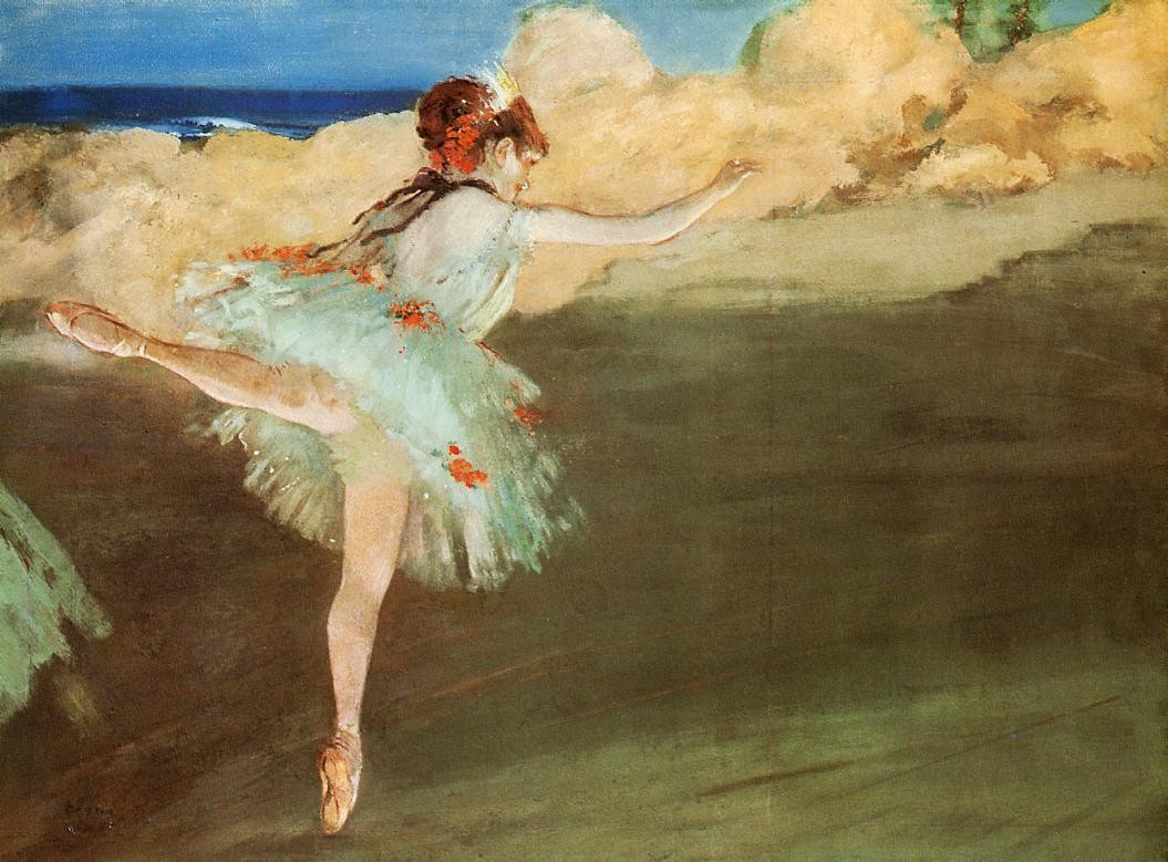 The Star - Dancer on Pointe by Edgar Degas