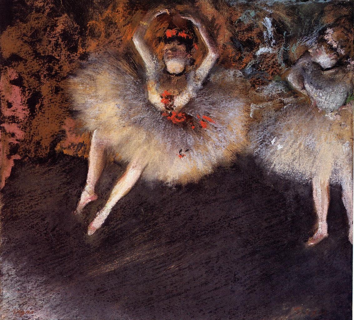 The Step with Battement by Edgar Degas