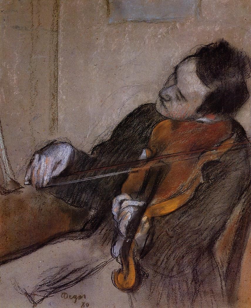 The Violist by Edgar Degas