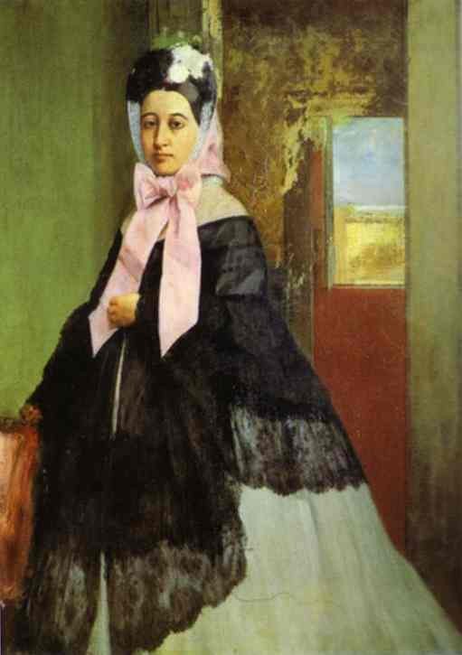 Therese de Gas, sister of the artist, later Madame Edmond Morbilli by Edgar Degas