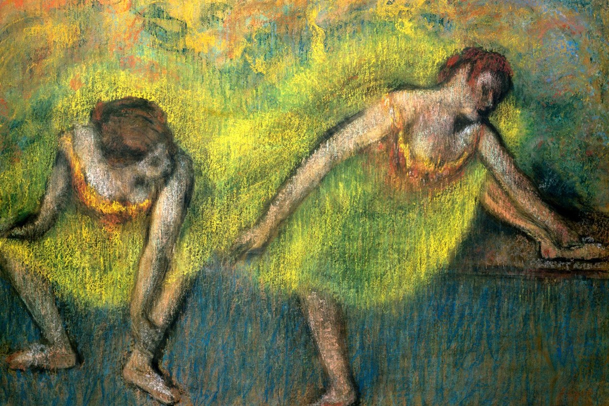 Two Dancers at Rest by Edgar Degas