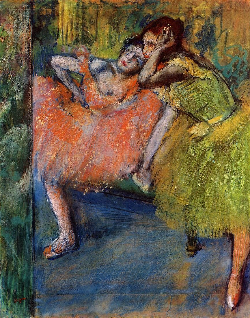 Two Dancers in the Foyer by Edgar Degas