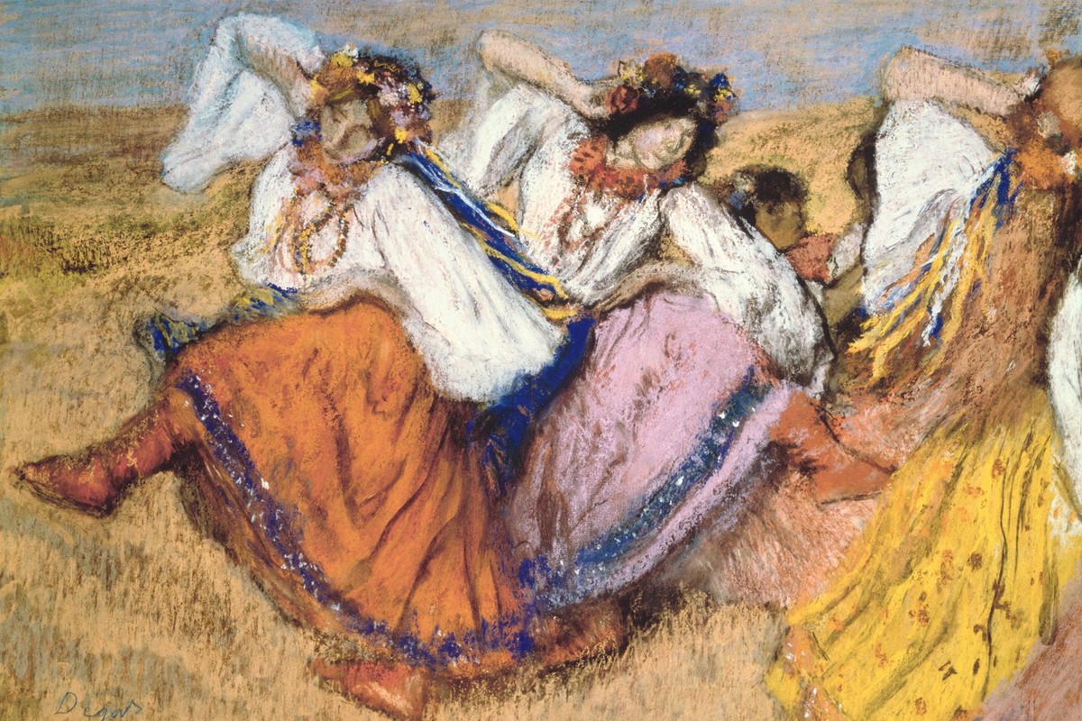 Ukrainian Dancers by Edgar Degas