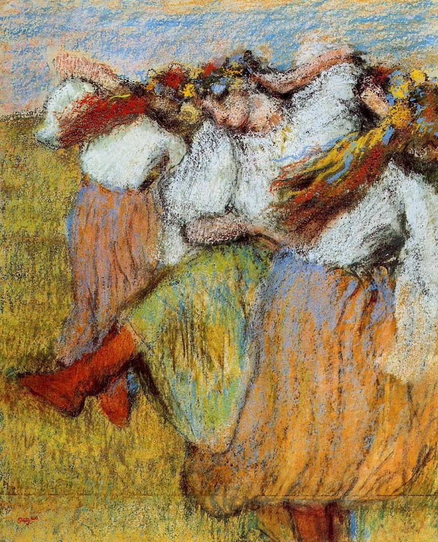 Ukrainian Dancers by Edgar Degas