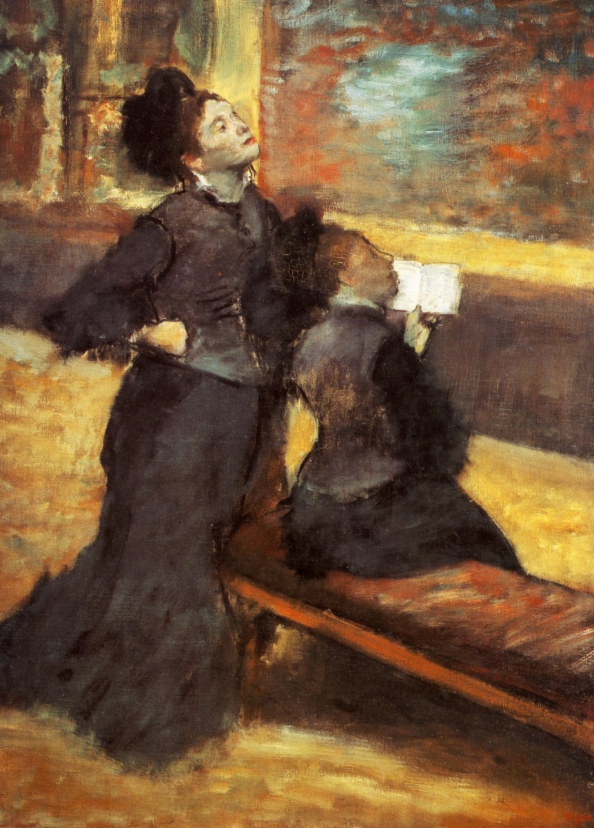 Visit to a Museum by Edgar Degas