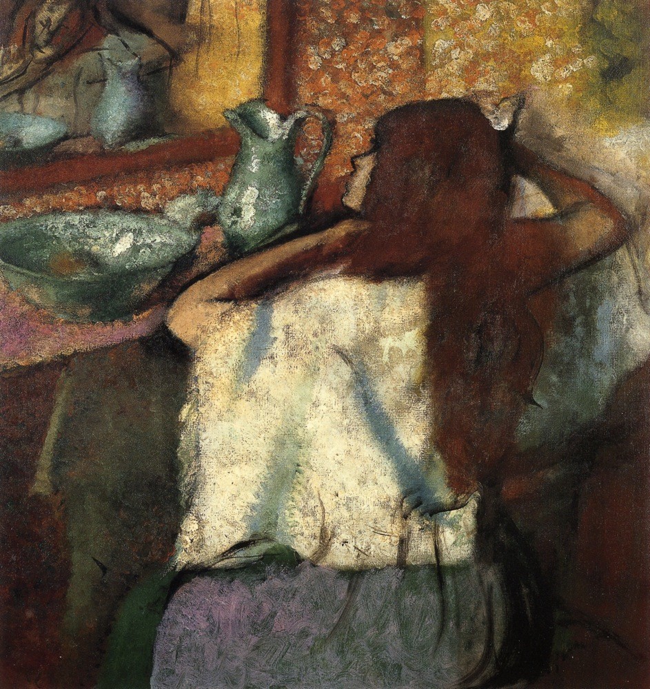 Woman at Her Toilette by Edgar Degas