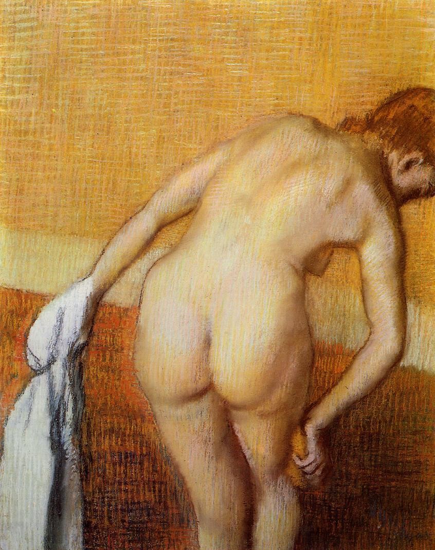 Woman Having a Bath by Edgar Degas