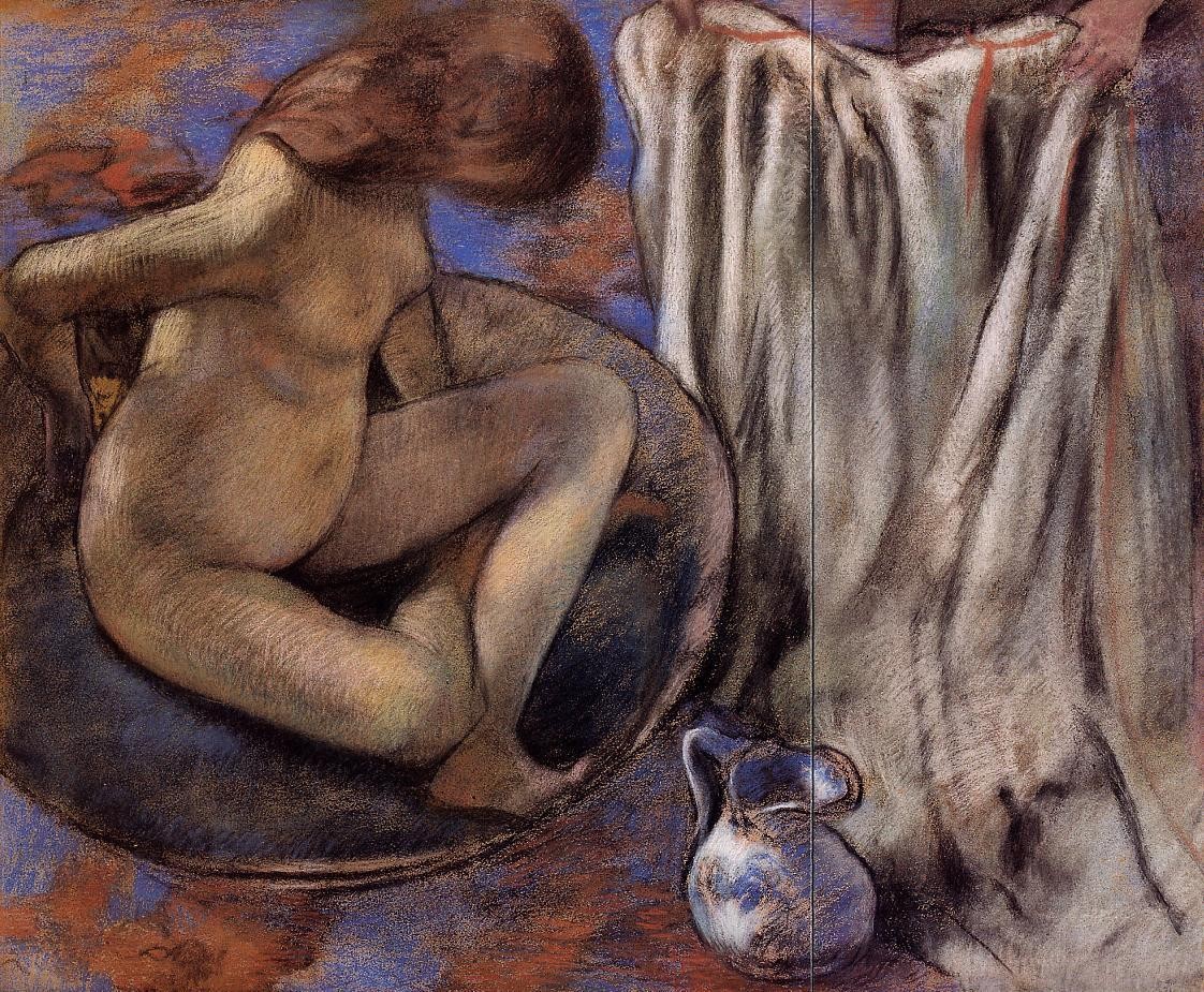 Woman in the Tub by Edgar Degas