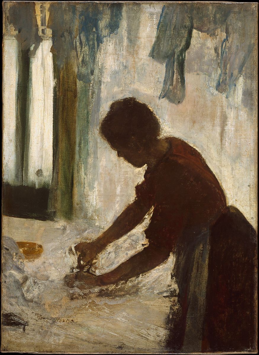Woman Ironing (Silhouette) by Edgar Degas