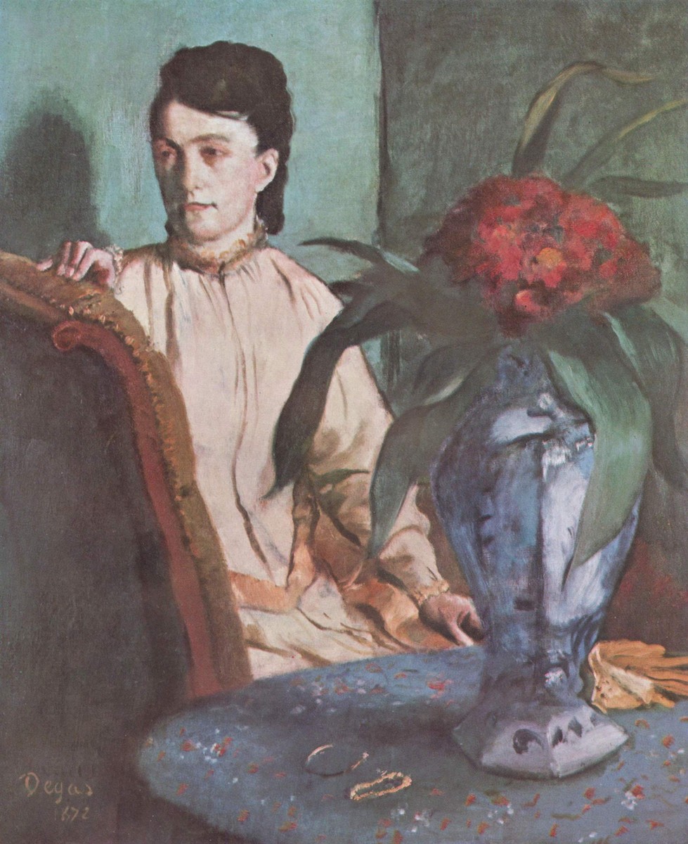 Woman with the Oriental Vase by Edgar Degas
