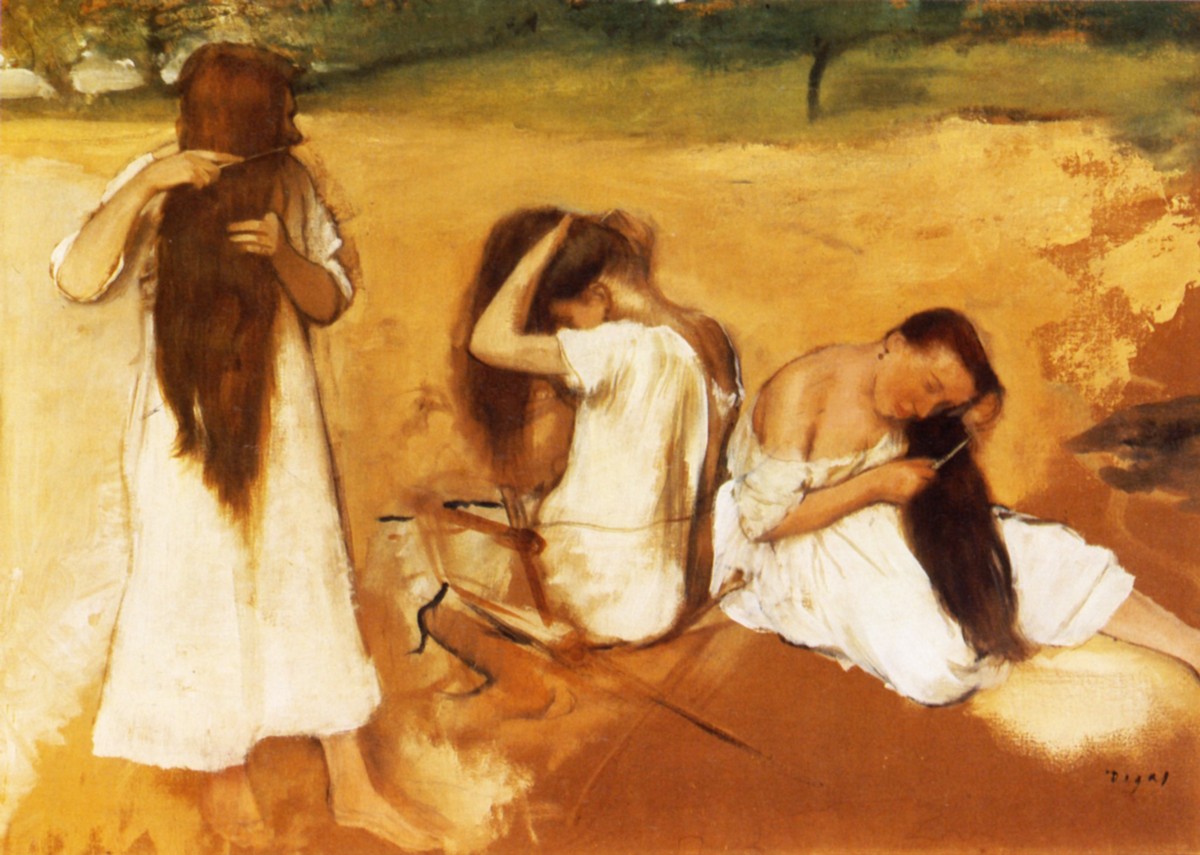 Women Combing Their Hair by Edgar Degas