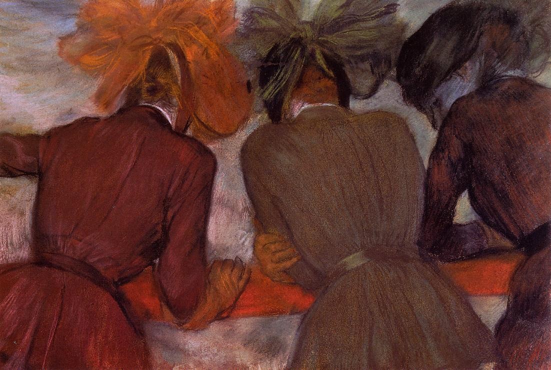 Women Leaning on a Railing by Edgar Degas