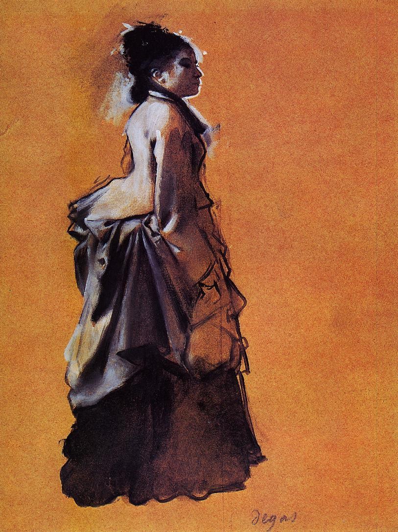 Young Woman in Street Dress by Edgar Degas