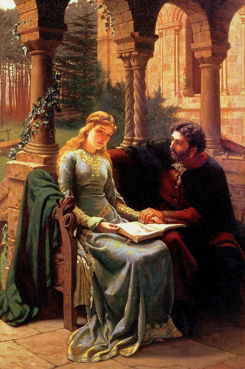 Abelard and His Pupil Heloise by Edmund Blair Leighton