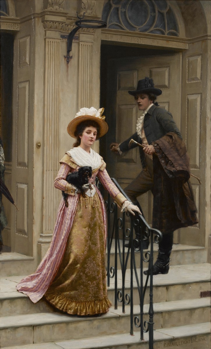 My Next Door Neighbour by Edmund Blair Leighton