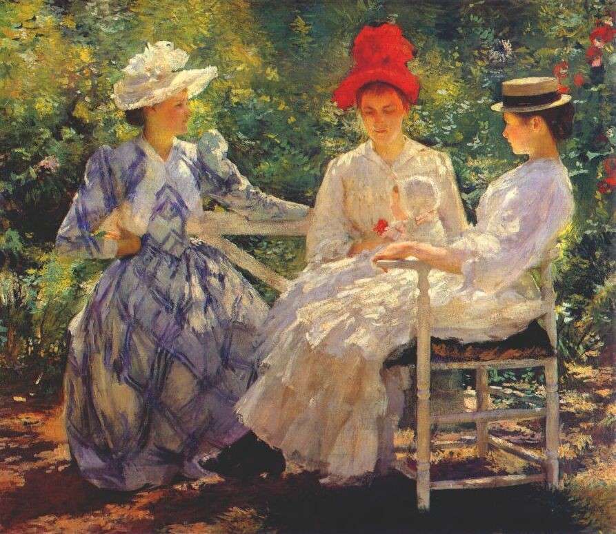 In a Garden by Edmund Charles Tarbell