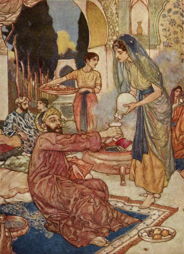 A New Marriage, The Rubaiyat of Omar Khayyam by Edmund Dulac