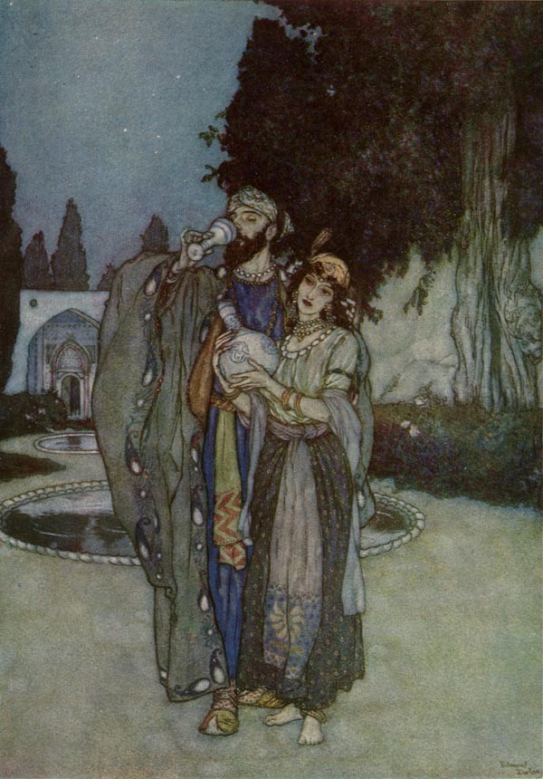 Human or Divine, The Rubaiyat of Omar Khayyam by Edmund Dulac
